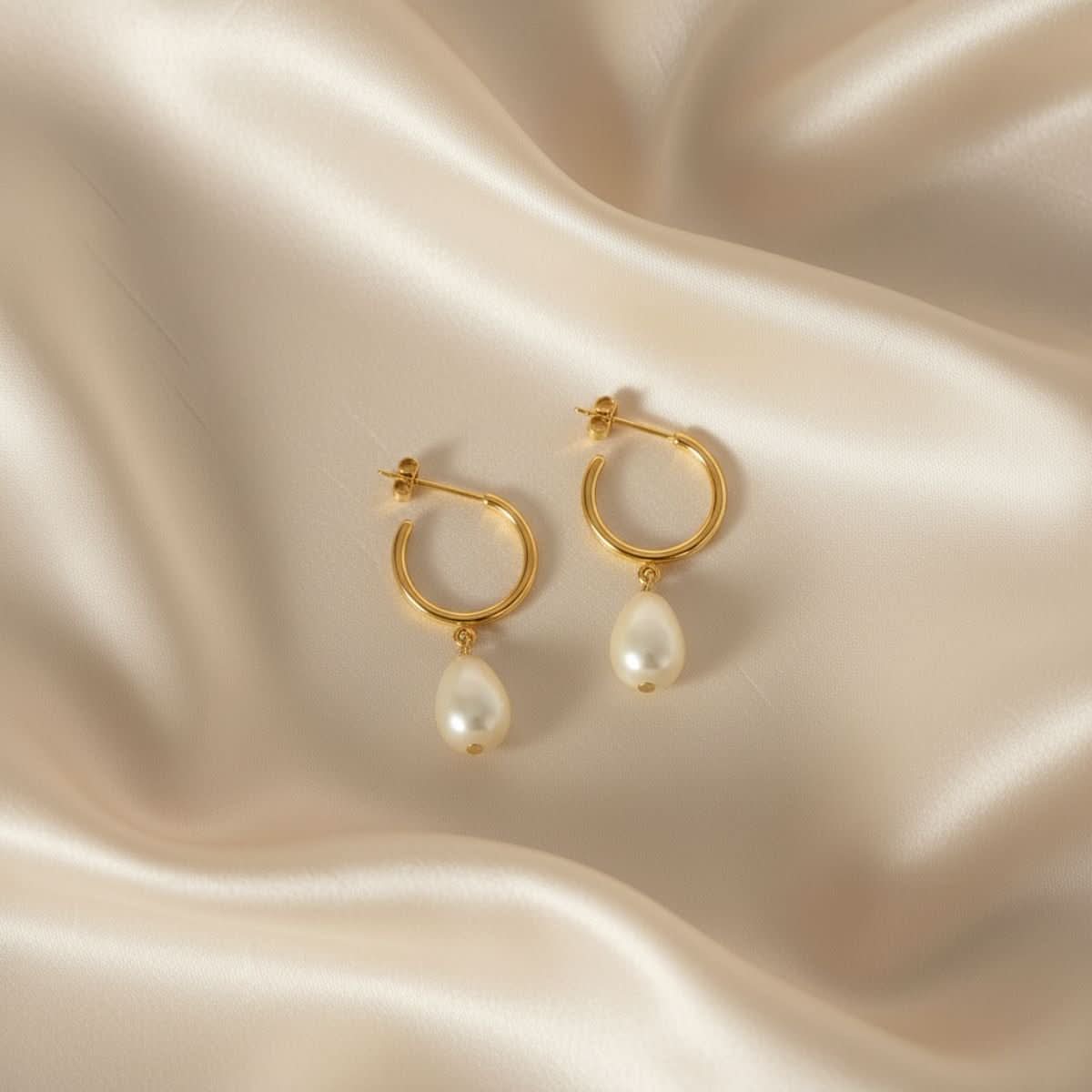 Sea Drop Parel Oorbellen