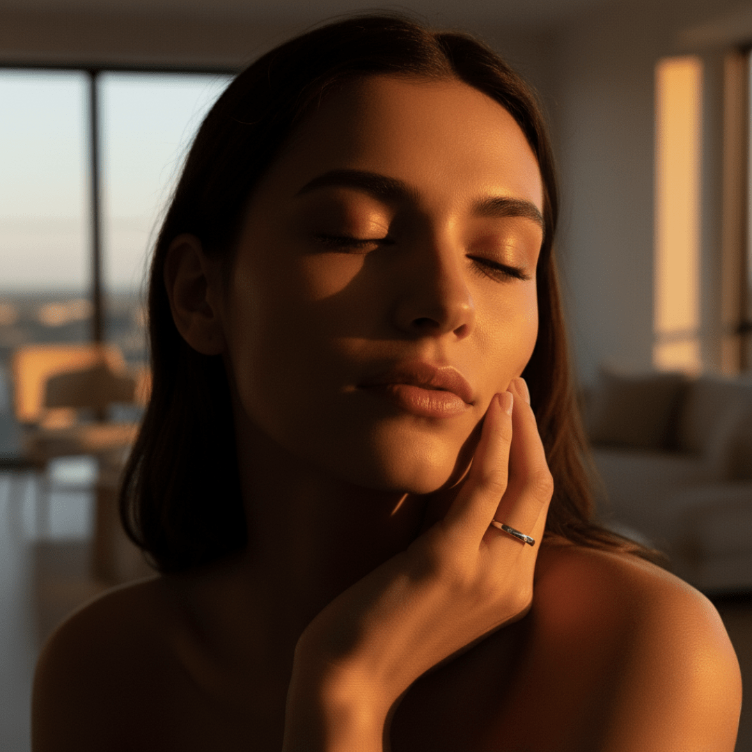 Sea foam Crest Multi-Steens Goud Zilver Ring