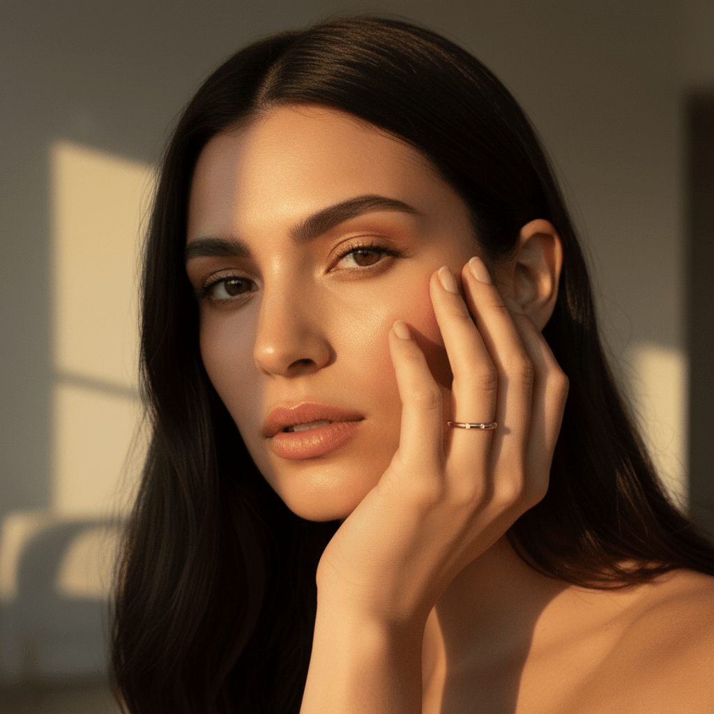 Sea foam Crest Multi-Steens Goud Zilver Ring