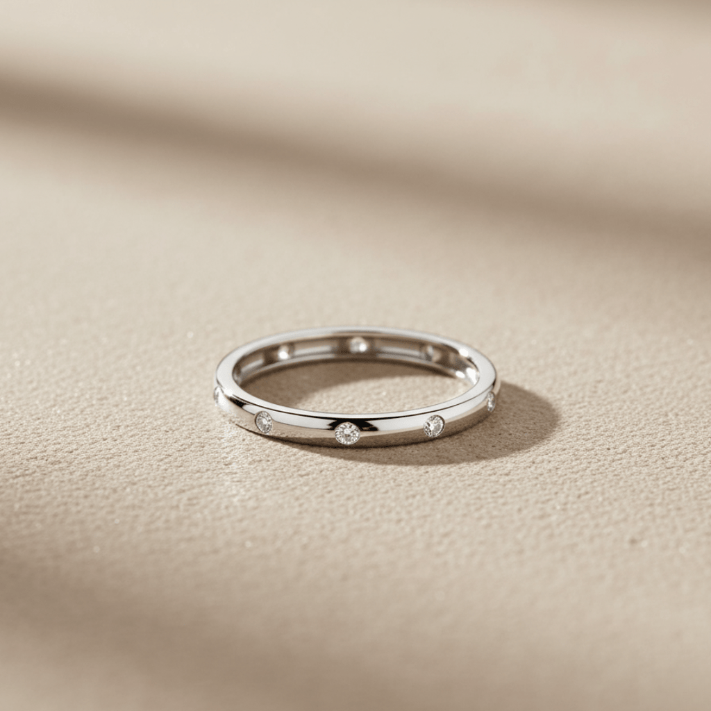 Sea foam Crest Multi-Steens Goud Zilver Ring