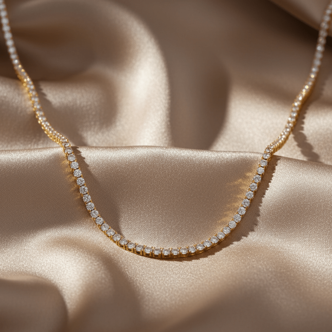 Sea Spray Diamanten Tennis Ketting