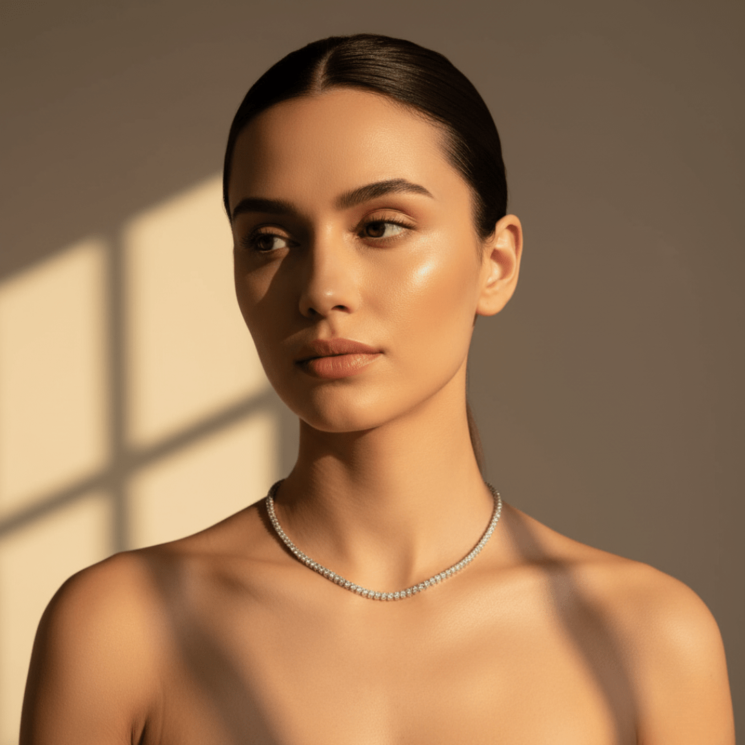 Sea Spray Diamanten Tennis Ketting