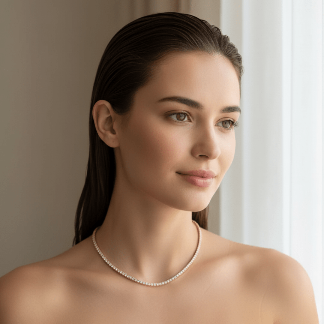 Sea Spray Diamanten Tennis Ketting