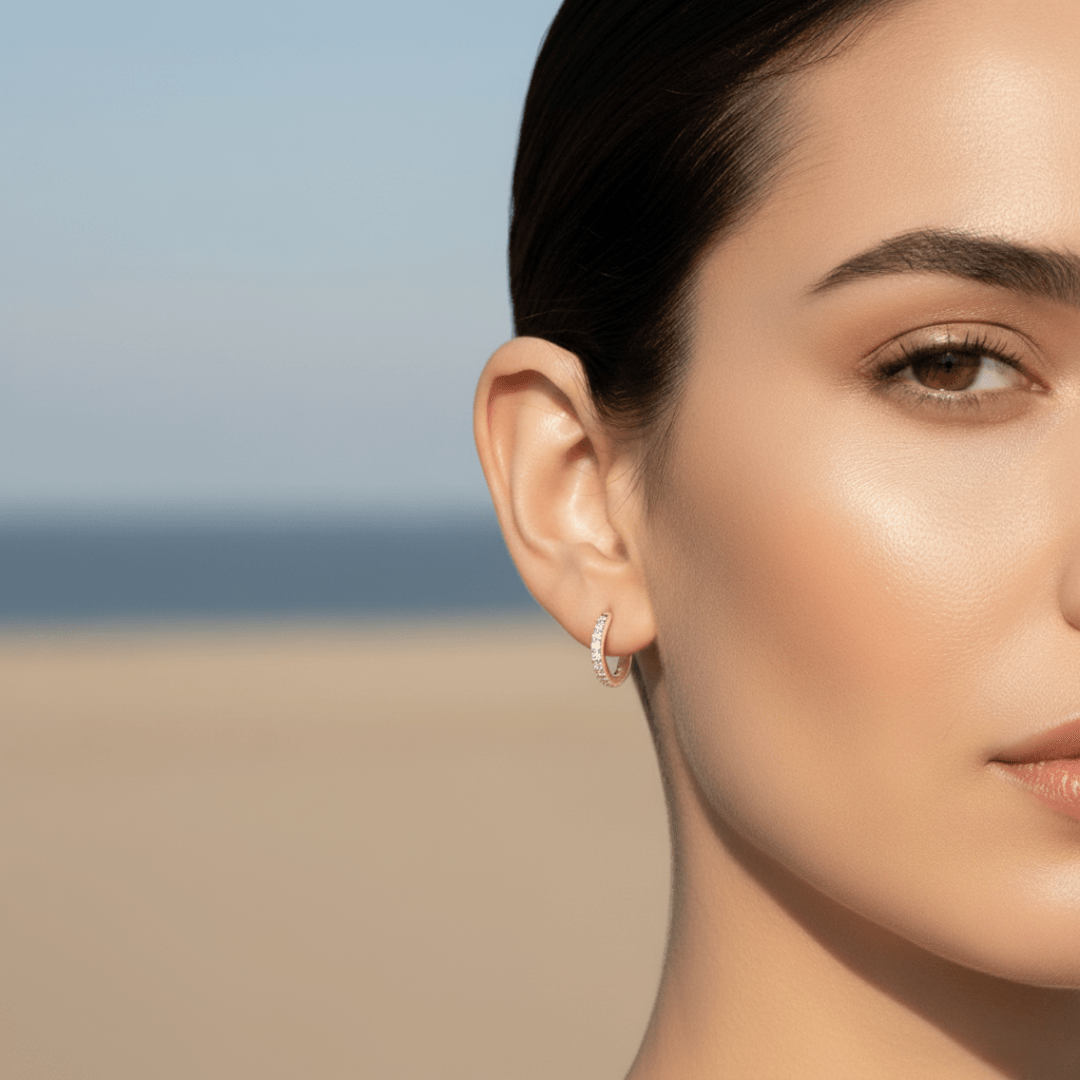 Sea Spray zilveren en gouden oorbellen