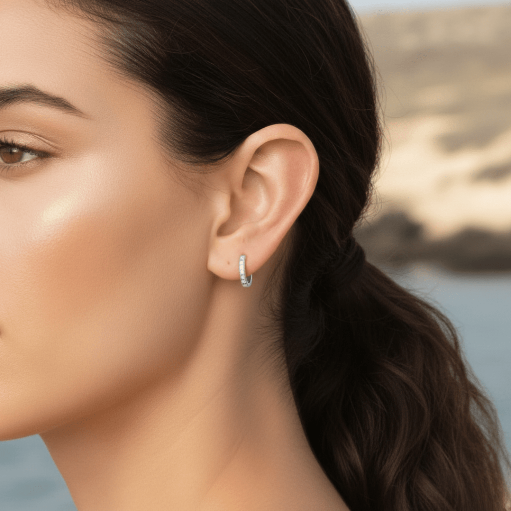 Sea Spray zilveren en gouden oorbellen