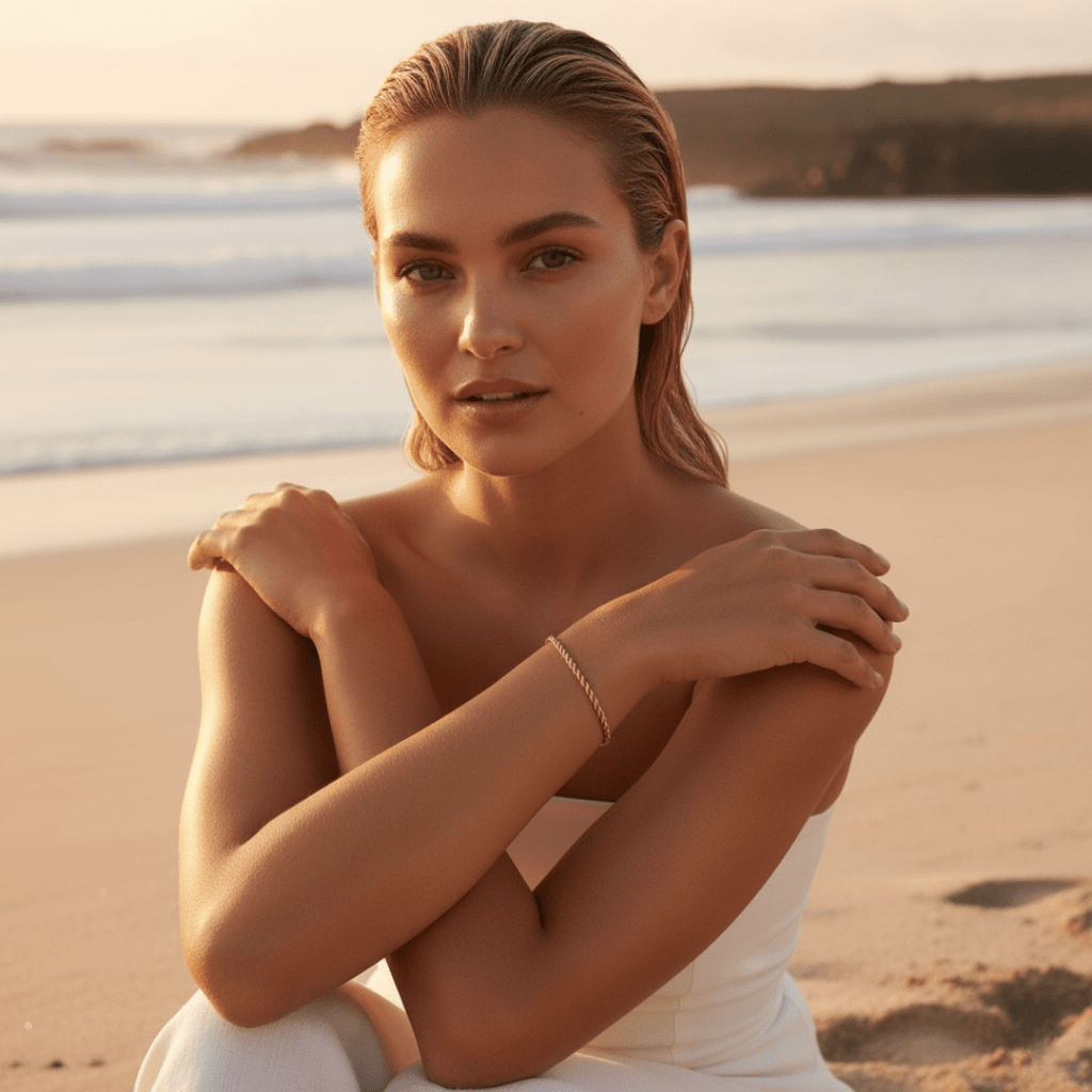 Sea-Spun gouden touwarmband