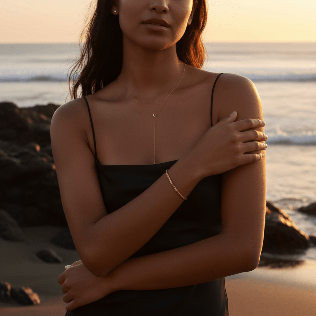 Sea-Spun gouden touwarmband