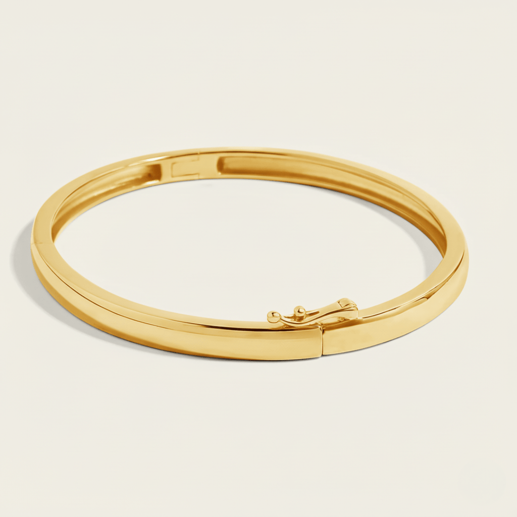 Vom Meer gezeichnetes silbernes und vergoldetes Armband