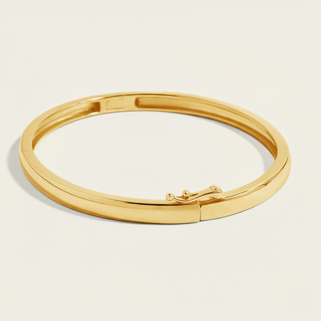 Vom Meer gezeichnetes silbernes und vergoldetes Armband