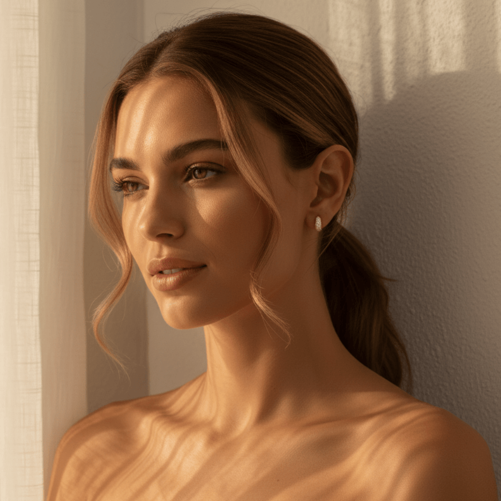 Seafoam Gouden Mini Oorringen