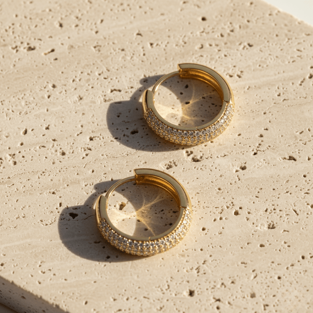 Seafoam Gouden Mini Oorringen