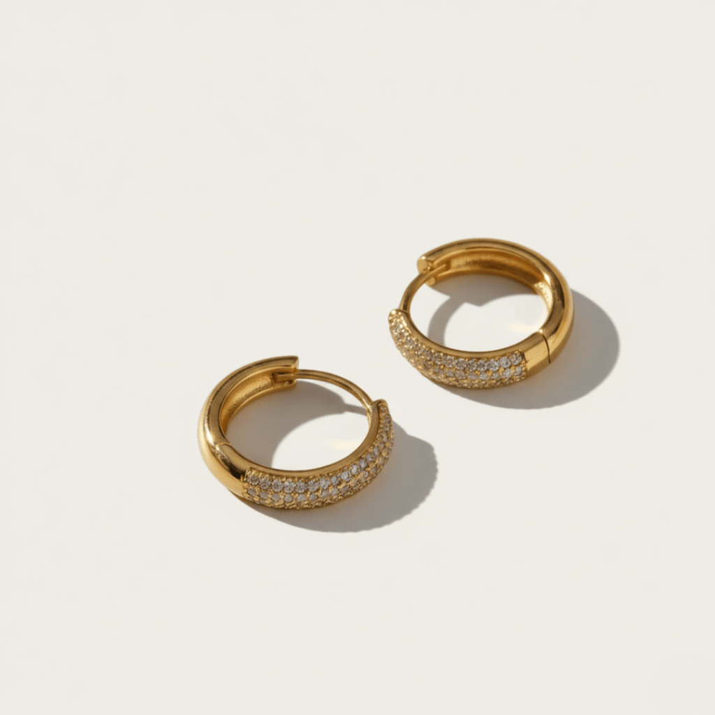 Seafoam Gouden Mini Oorringen