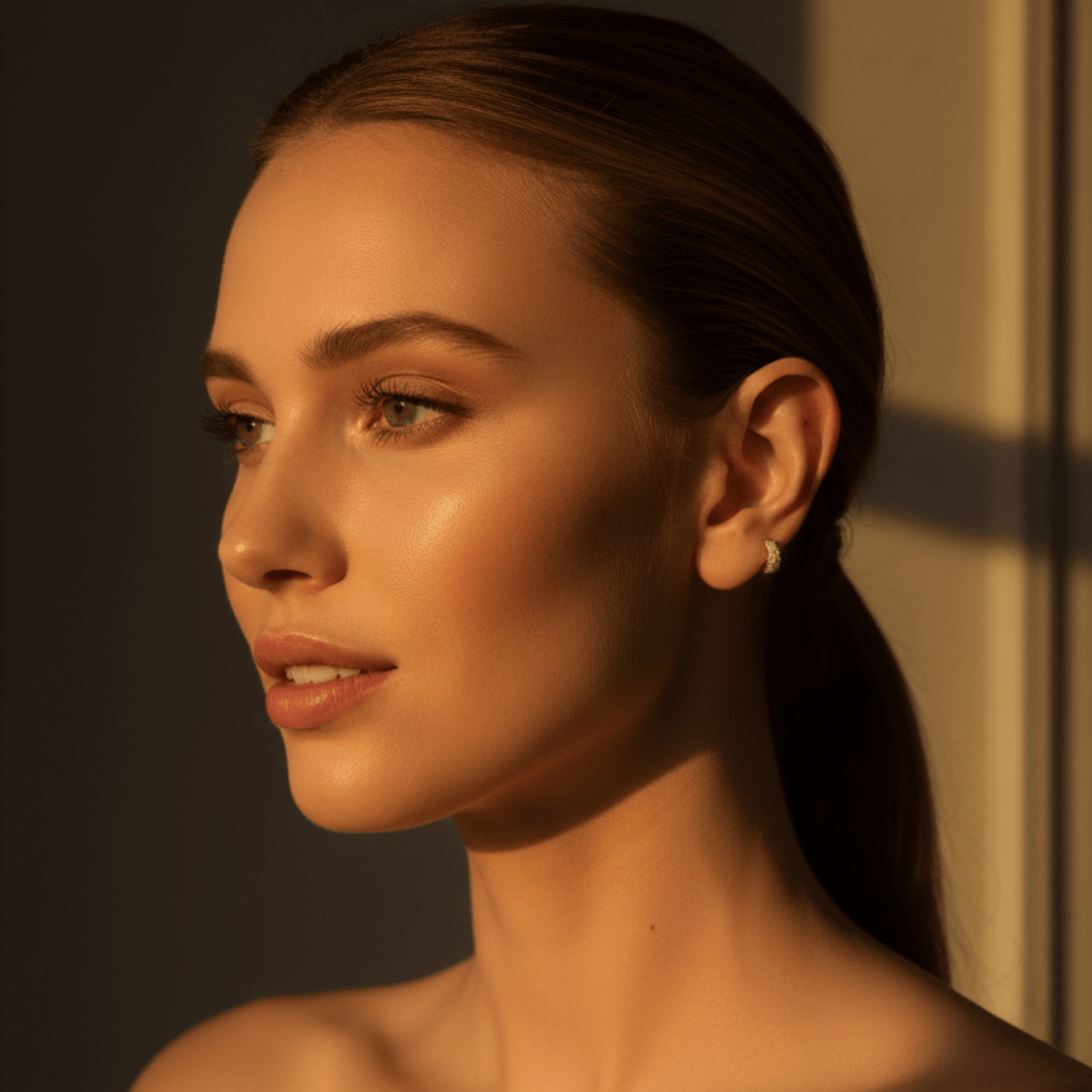 Seafoam Gouden Mini Oorringen