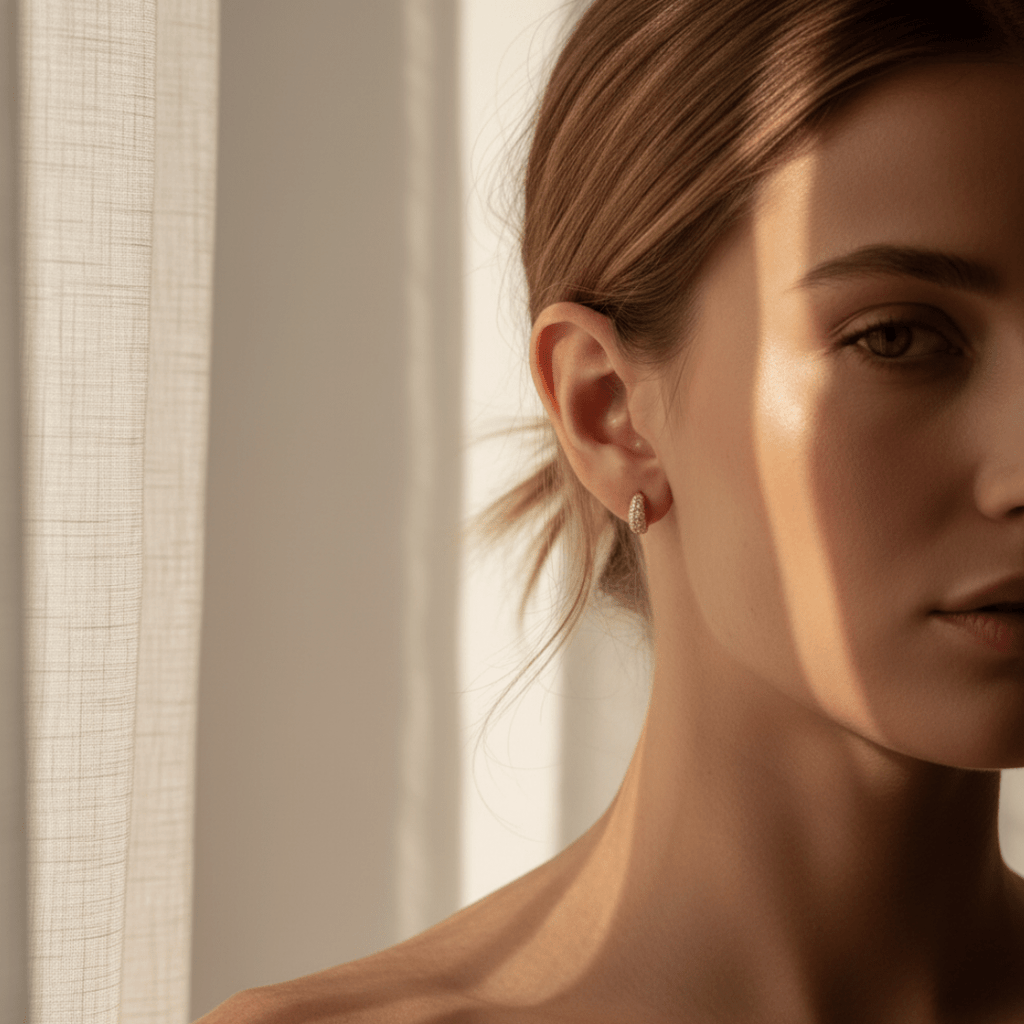 Seafoam Gouden Mini Oorringen