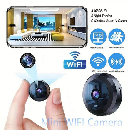 SECURECAM MINI - Mini telecamera WiFi magnetica 1080P HD con visione notturna e rilevamento del movimento