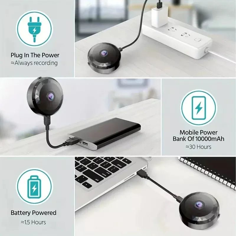 SECURECAM MINI - Mini telecamera WiFi magnetica 1080P HD con visione notturna e rilevamento del movimento