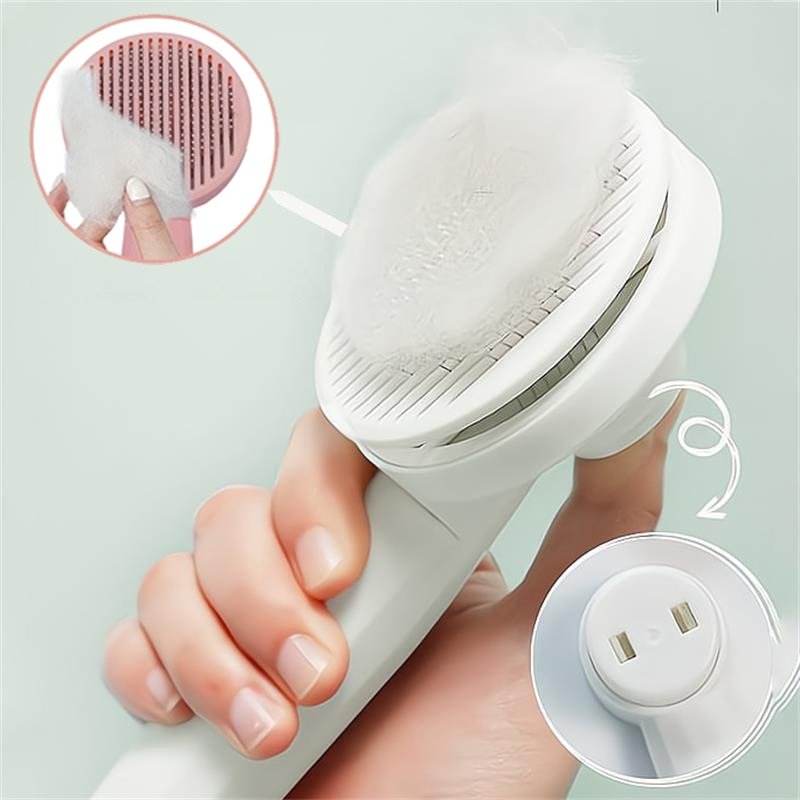  Selfclean Brush - self -cleaning cat brush for less hair loss-6