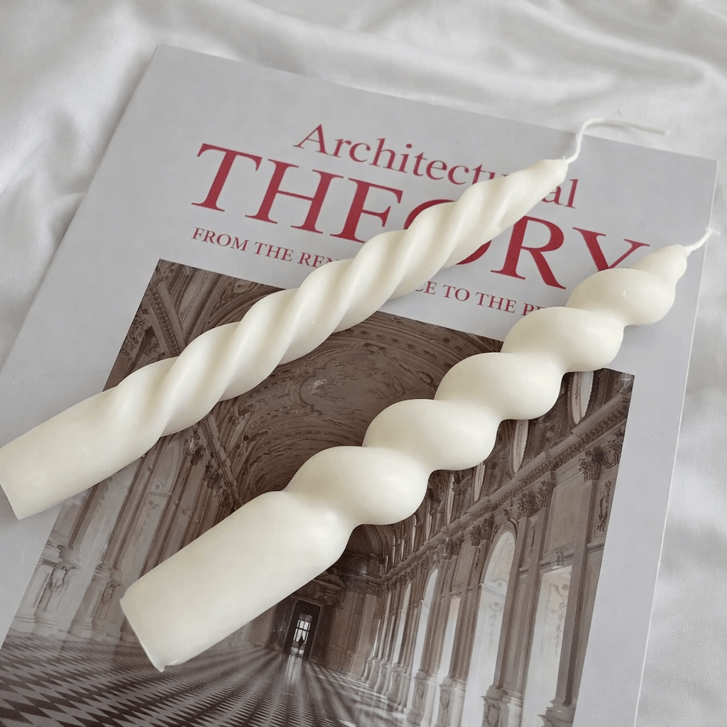 SERENWICK – Elegant Twisted Taper Candles for Calm Ambient Lighting