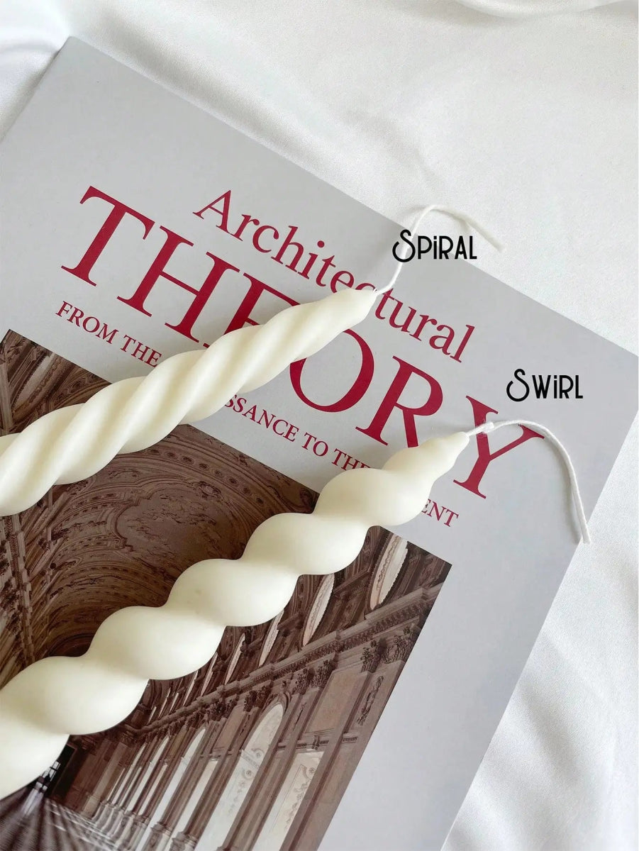 SERENWICK – Elegant Twisted Taper Candles for Calm Ambient Lighting