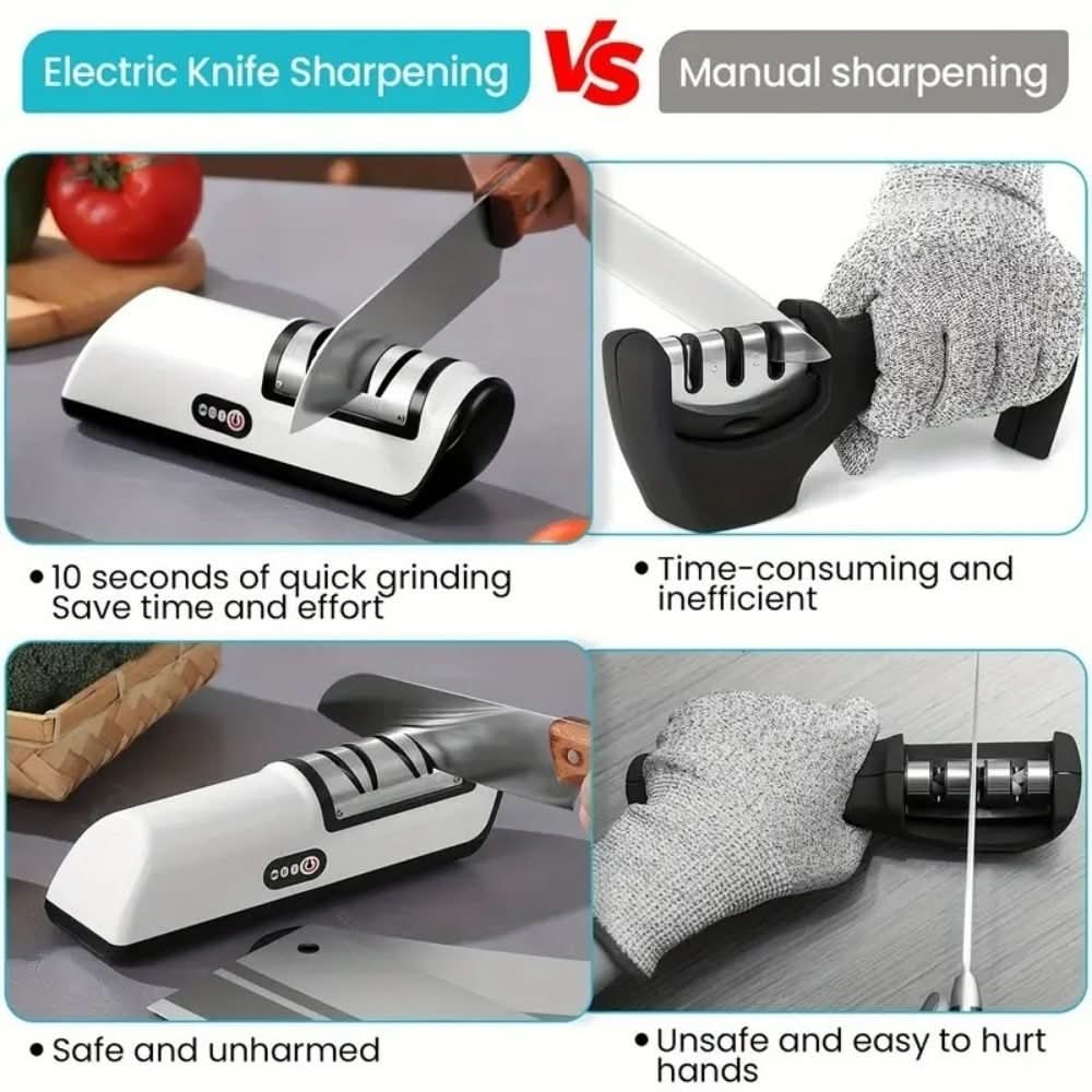 SharpEase Duo – Rechargeable 2-Stage Knife Sharpener