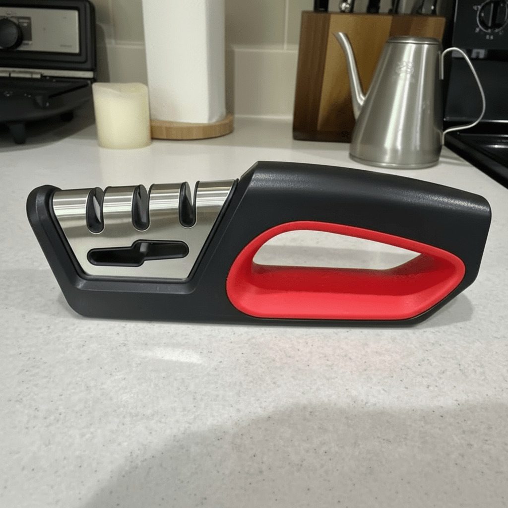 SHARPMIX – 4-in-1 Knife Sharpener & Scissors Polisher – Ergonomic Kitchen Tool 3