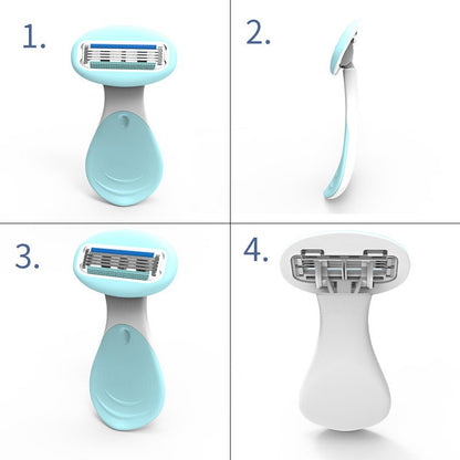  Compact 4 -blades Razor for men & women - gentle shave on the way-4