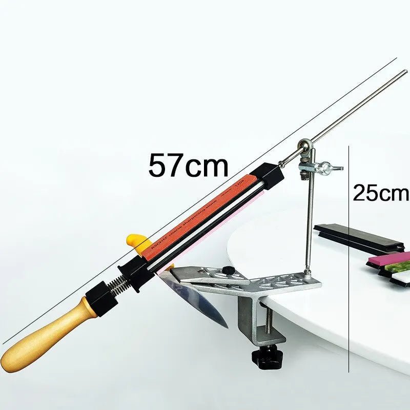 SHARPVISE – Precision Manual Knife Sharpener with Adjustable Rotatable Clamp for All Blades 5