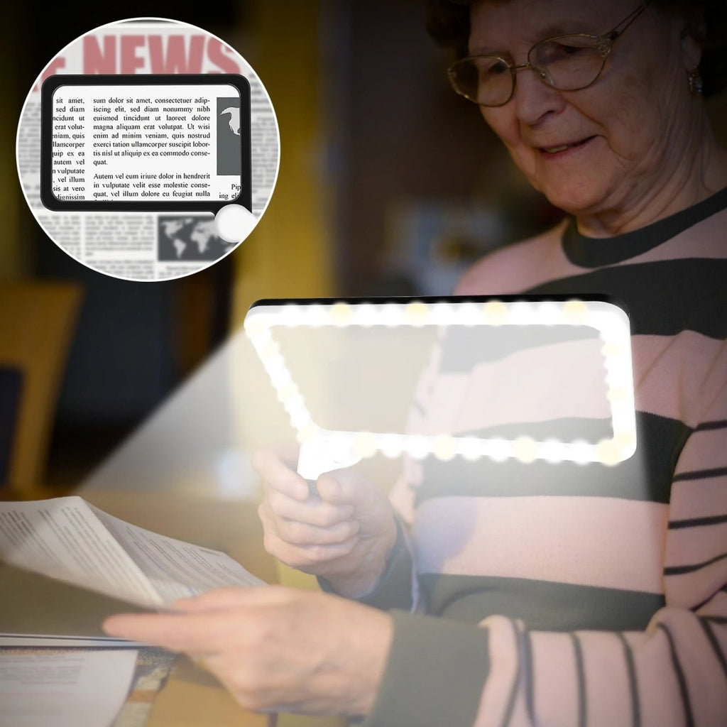 VISIONPLUS – 5x Handheld LED Magnifier for Reading and Detailed Work 2