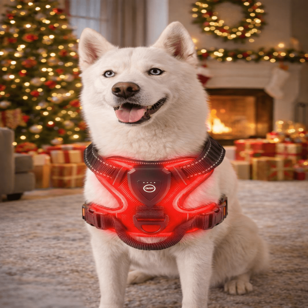 LUMIDOG – Rechargeable LED Dog Harness for Nighttime Safety 1