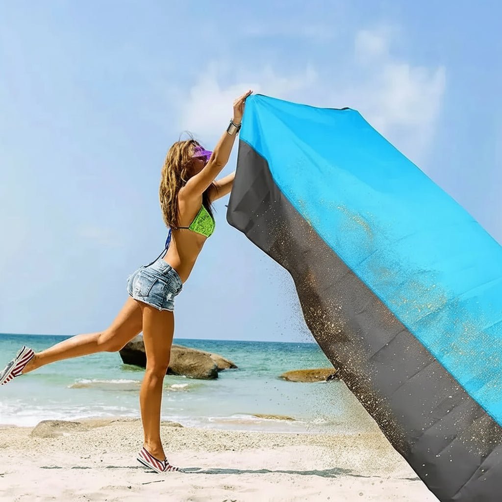 Shoreline - Extra Large Waterproof Beach Blanket for 5-7 People Outdoor Relaxation 2