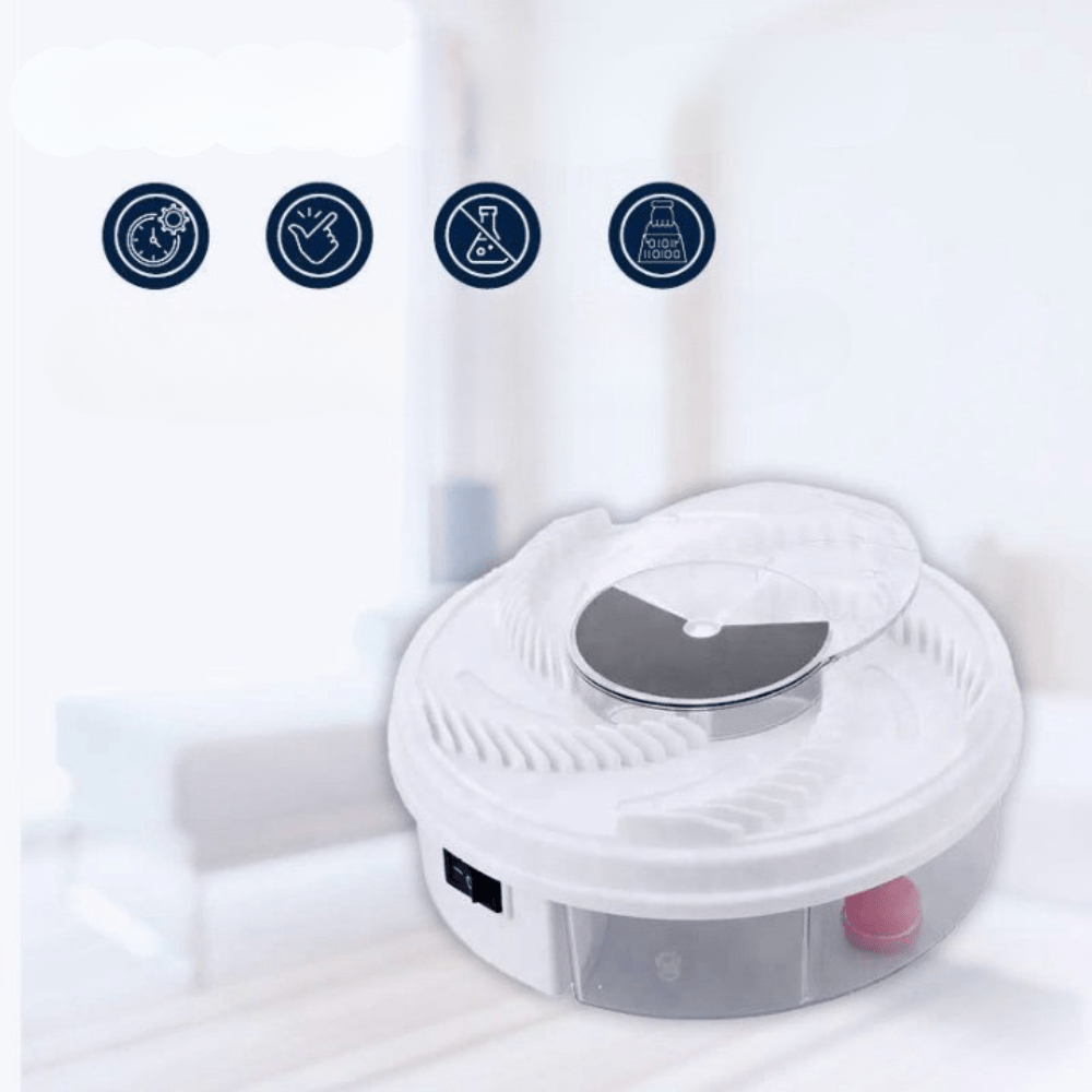 SILENT FLY trap – Indoor & Outdoor Fruit Fly Catcher with Silent Operation