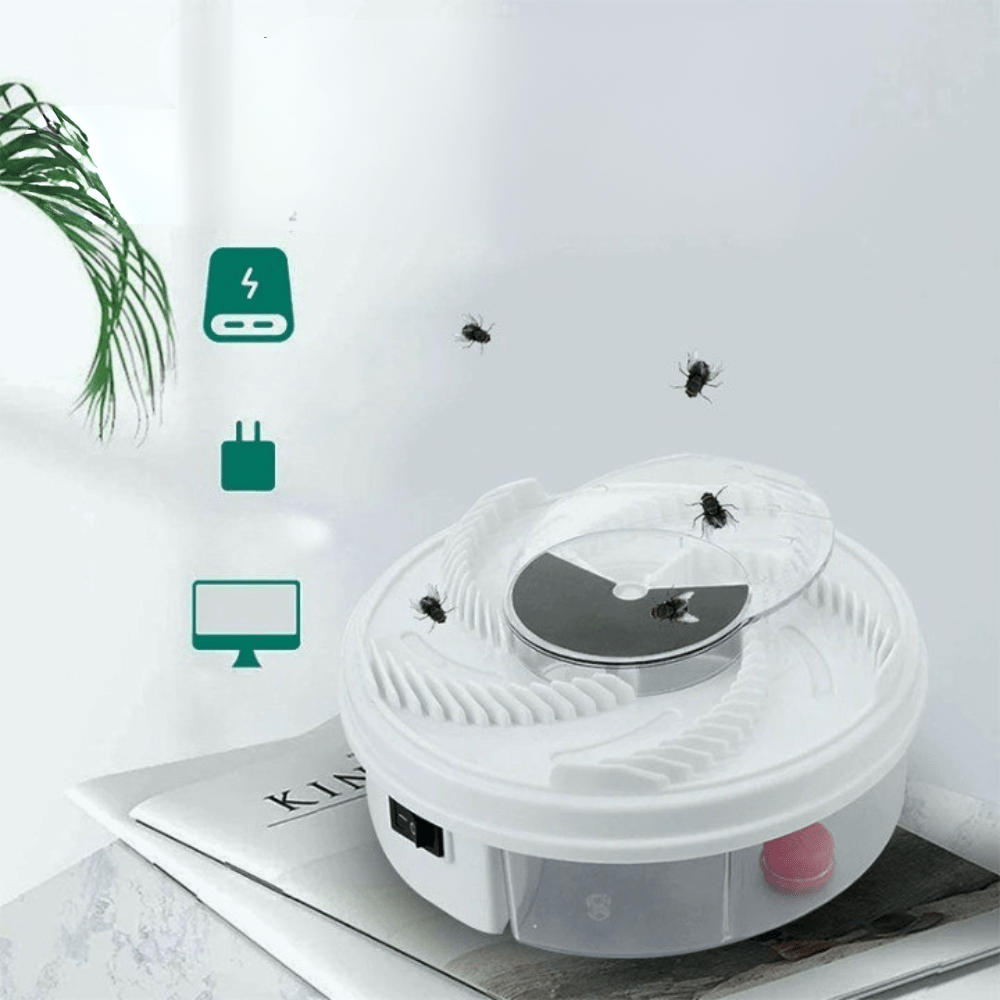 Armadilha SILENCIOSA para Moscas – Apanhador de Moscas da Fruta para Interior e Exterior com Funcionamento Silencioso