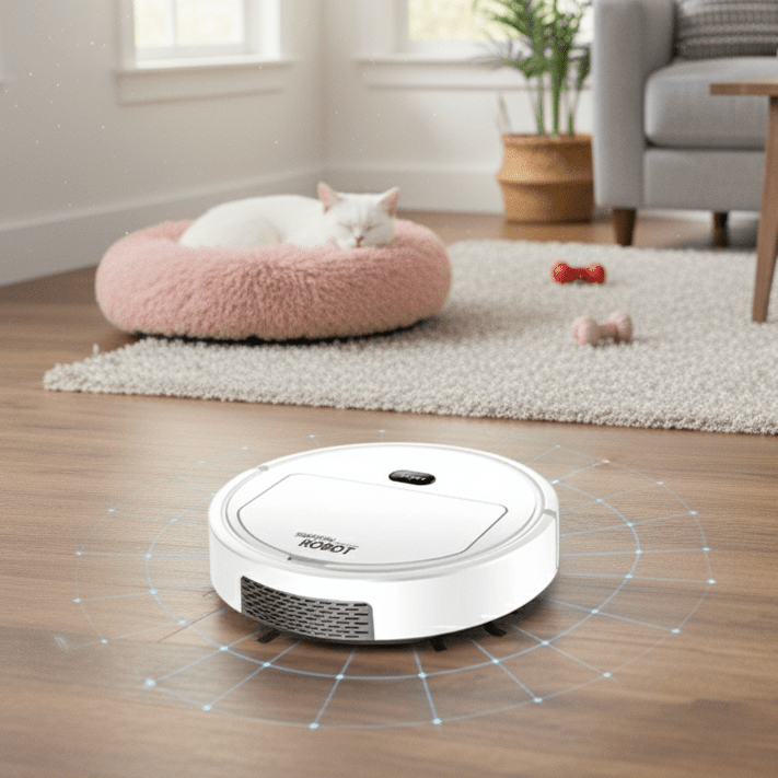 SILENTDUST – Smart Robot Vacuum with Ultra-Quiet Cleaning & HEPA Filtration