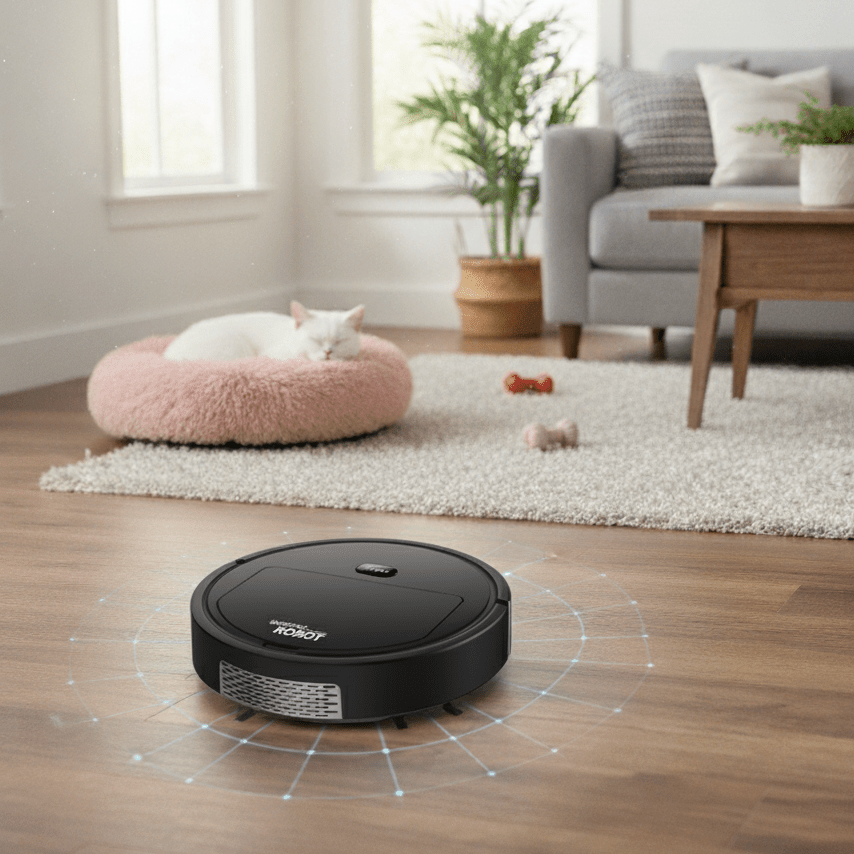 SILENTDUST – Smart Robot Vacuum with Ultra-Quiet Cleaning & HEPA Filtration