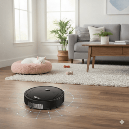 SILENTDUST – Robot Aspirapolvere Intelligente con Pulizia Ultra-Silenziosa e Filtrazione HEPA