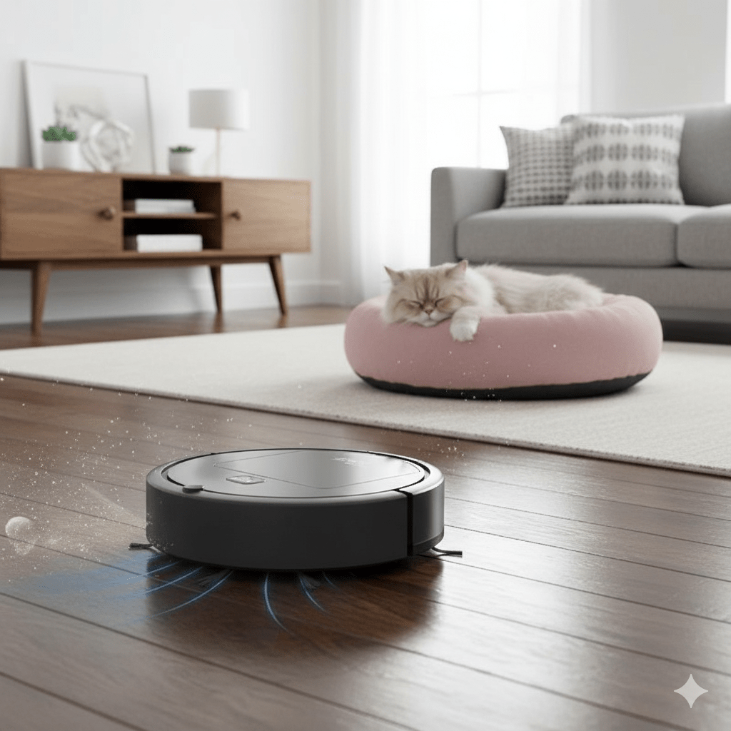 SILENTDUST – Robot Aspirapolvere Intelligente con Pulizia Ultra-Silenziosa e Filtrazione HEPA