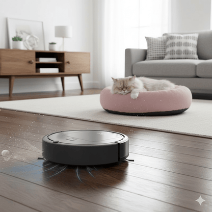 SILENTDUST – Robot Aspirapolvere Intelligente con Pulizia Ultra-Silenziosa e Filtrazione HEPA
