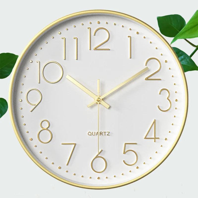 TIMESILENT – 12-Inch Silent Non-Ticking Wall Clock for Modern Decor 12