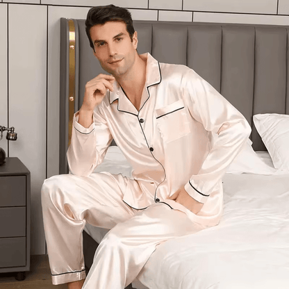 Silkon Men’s Pyjamas-Silk Satin Pajamas for men with a stylish fit & comfort 3