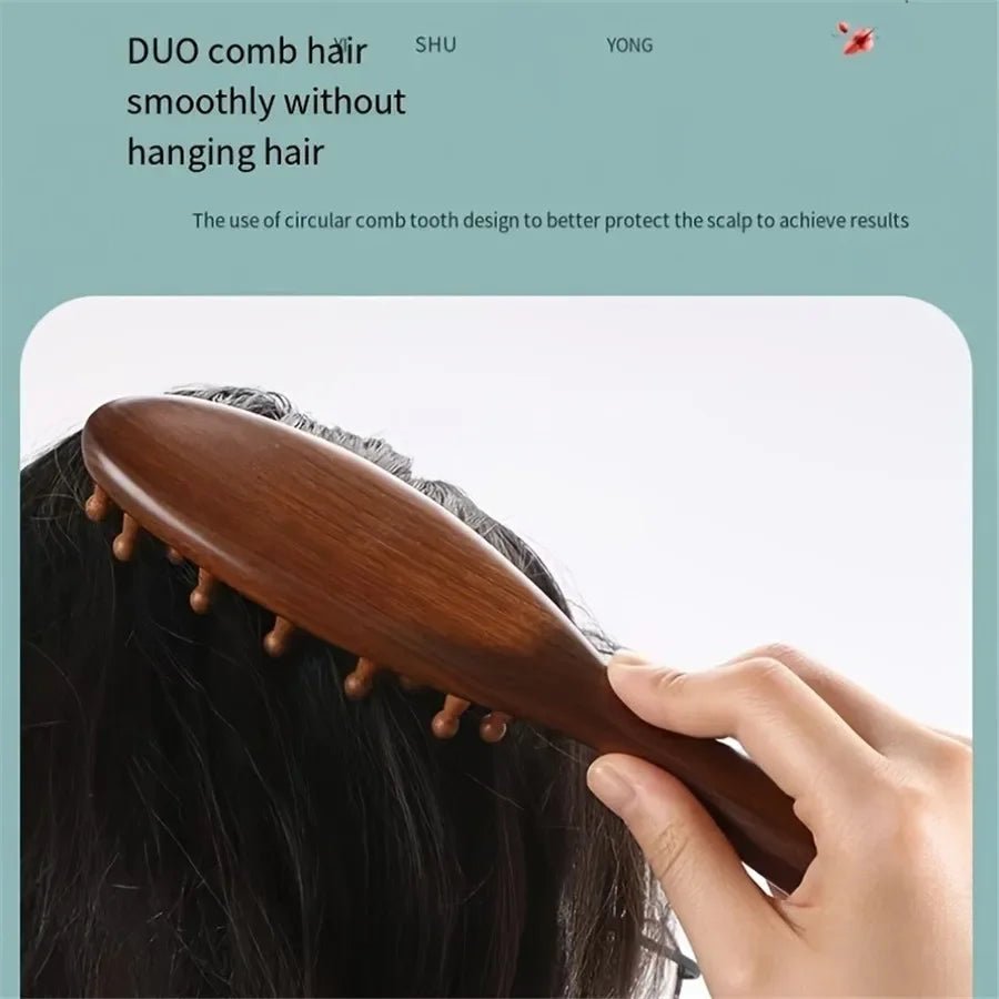 ROSESCALP – Rosewood Massage Comb for Scalp Stimulation & Pain Relief 3