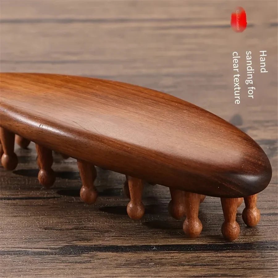 ROSESCALP – Rosewood Massage Comb for Scalp Stimulation & Pain Relief 2