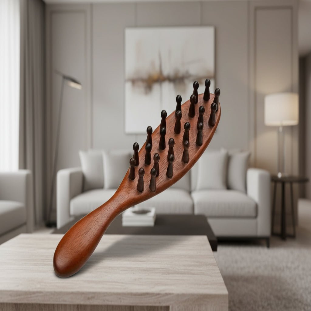 ROSESCALP – Rosewood Massage Comb for Scalp Stimulation & Pain Relief 0