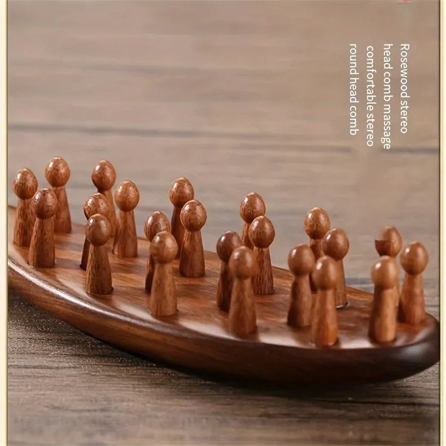 ROSESCALP – Rosewood Massage Comb for Scalp Stimulation & Pain Relief 6