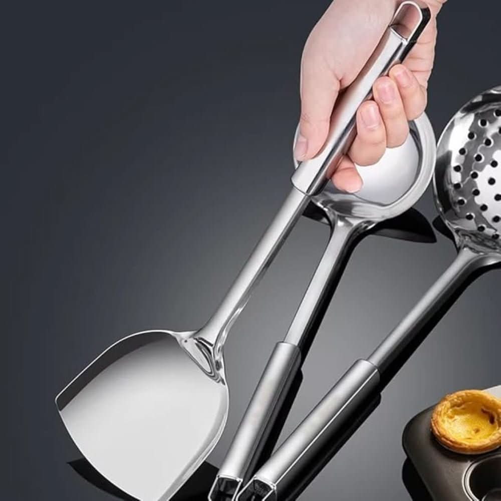Premium Stainless Steel 5-Piece Kitchen Cooking Utensils Set with Ladle 4