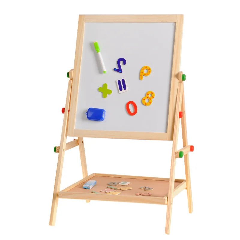 Sketchstar Duo – Caballete ajustable 2 en 1 para niños – Pizarra de tiza y pizarra blanca para el crecimiento creativo