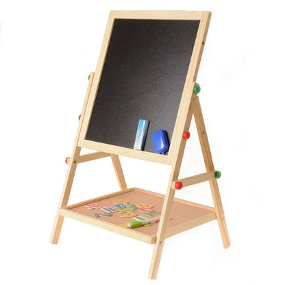 Sketchstar Duo – Caballete ajustable 2 en 1 para niños – Pizarra de tiza y pizarra blanca para el crecimiento creativo