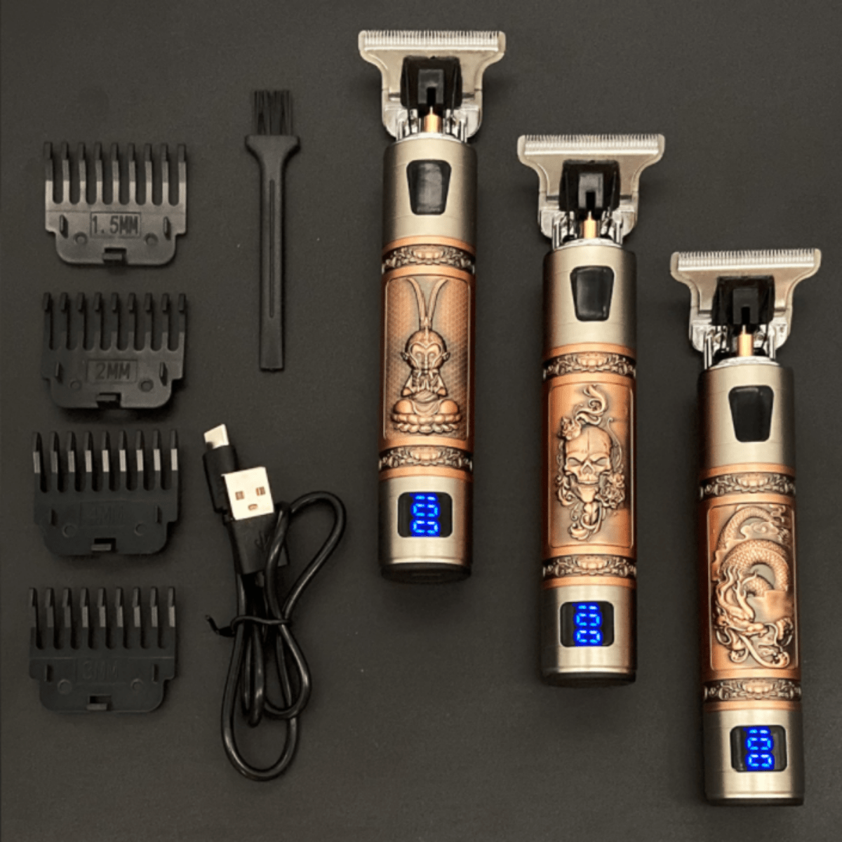  Skulltrim beard trimmer - rechargeable hair trimmer with precise cutting technology, waterproof & powerful-4