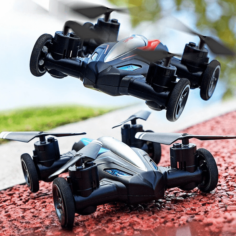 SkyRacer - 2-in-1 Remote Control Vehicle Car & Drone with LED Lights 1