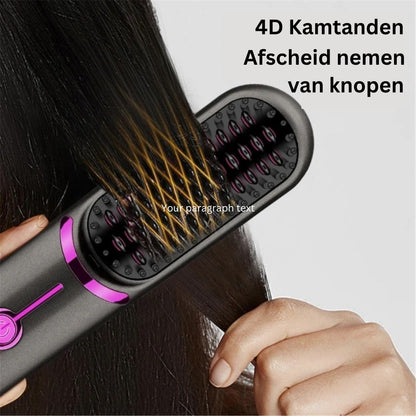  Sleekstyle - electrical hairbrush with 3 temperature levels for smooth hair-5