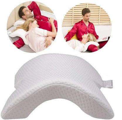 SleepEase – Oreiller orthopédique en mousse à mémoire de forme en U pour le soutien du cou et des mains
